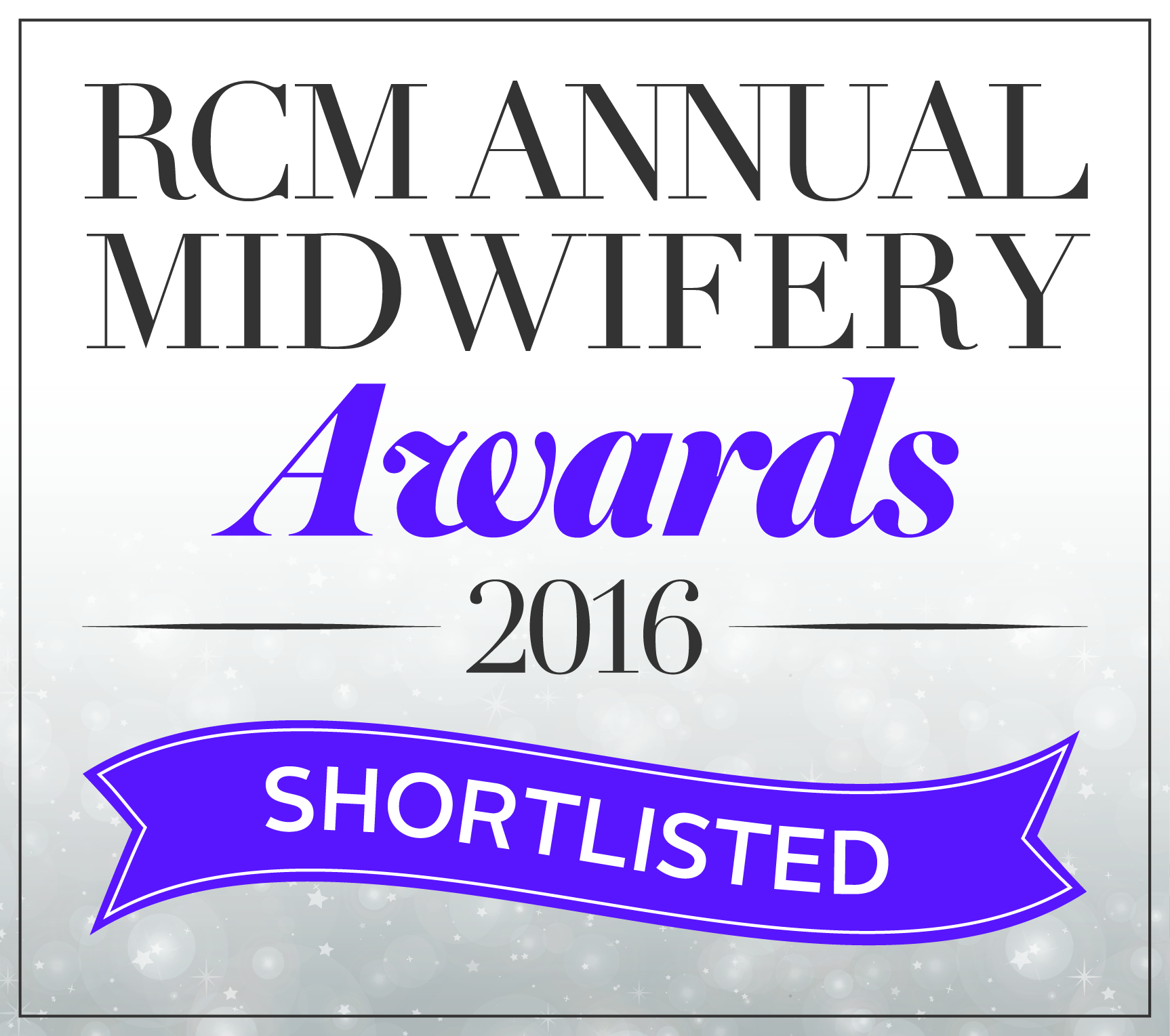 Shortlisted for Royal College of Midwives Best Charity Initiative Award